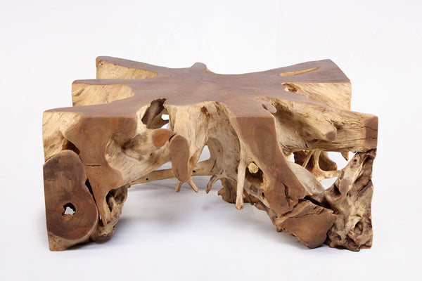 Square 36" Inch Organic Teak Root Coffee Table 55