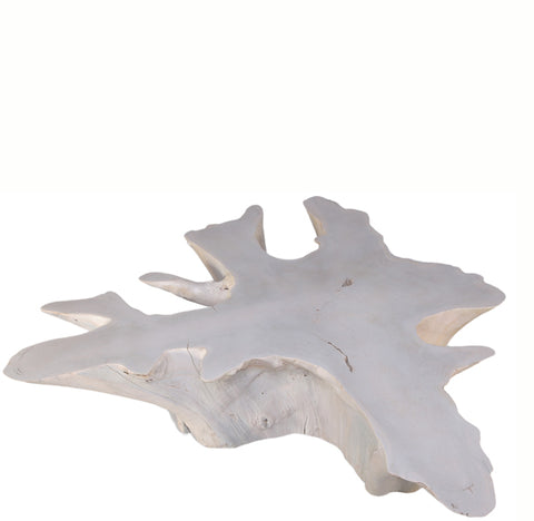 Organic Teak Root Coffee Table 65-White Wash