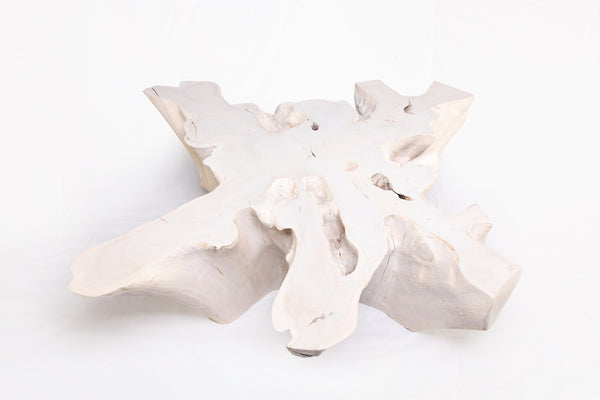 Organic Teak Root Coffee Table 74-White Wash