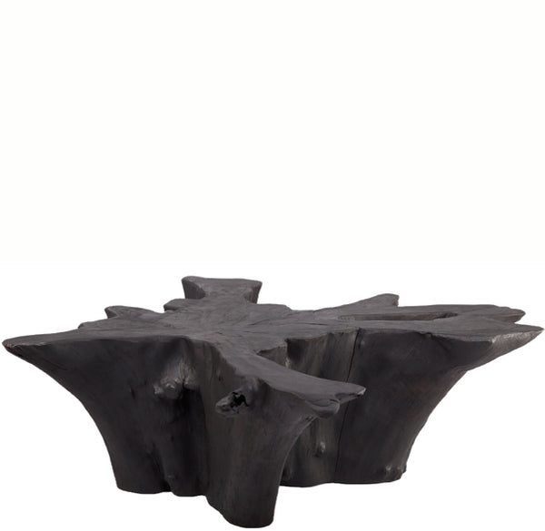 Black Burnt Organic Teak Root  Coffee Table 84