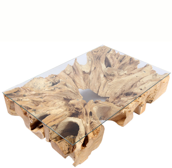 ZR-Rectangular Teak Root Coffee Table