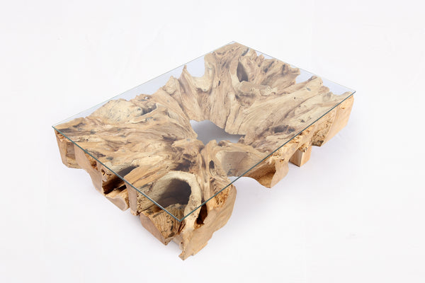 ZR-Rectangular Teak Root Coffee Table