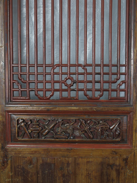 Monumental 11 Feet Tall  Antique Chinese Screen Panel Door – Set of 6