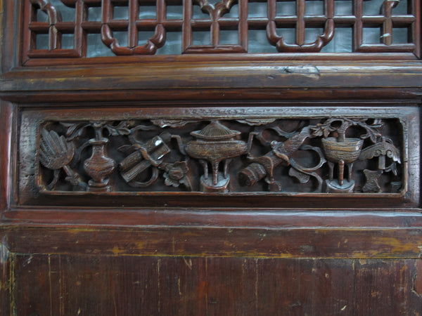 Monumental 11 Feet Tall  Antique Chinese Screen Panel Door – Set of 6