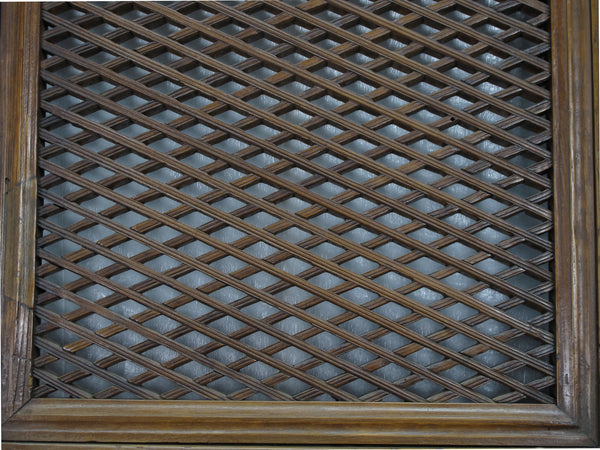 Pair of Beautiful Lattice Screen Door Panel