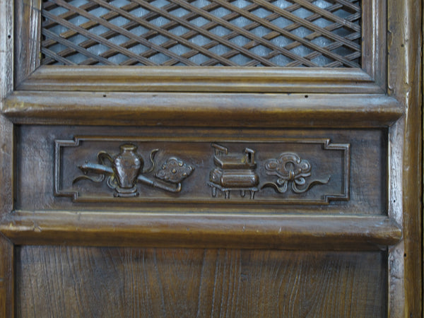 Pair of Beautiful Lattice Screen Door Panel