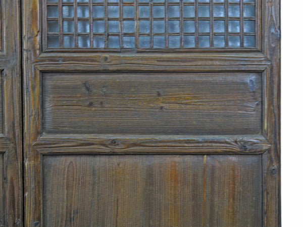 Pair of Lattice Screen Door Panel