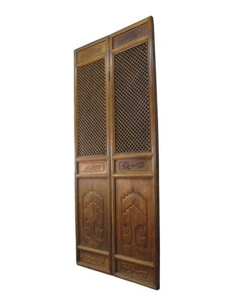 Pair of Lattice Screen Door Panel