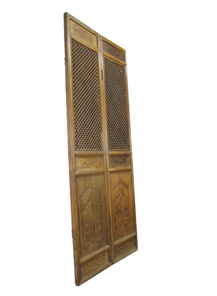 Pair of Lattice Screen Door Panel