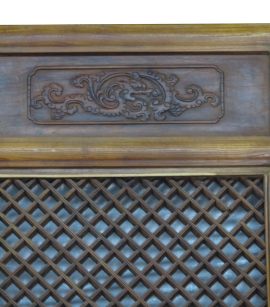 Pair of Lattice Screen Door Panel