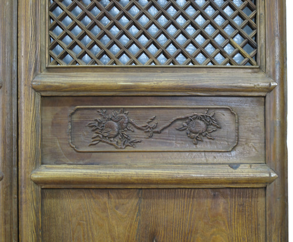 Pair of Lattice Screen Door Panel