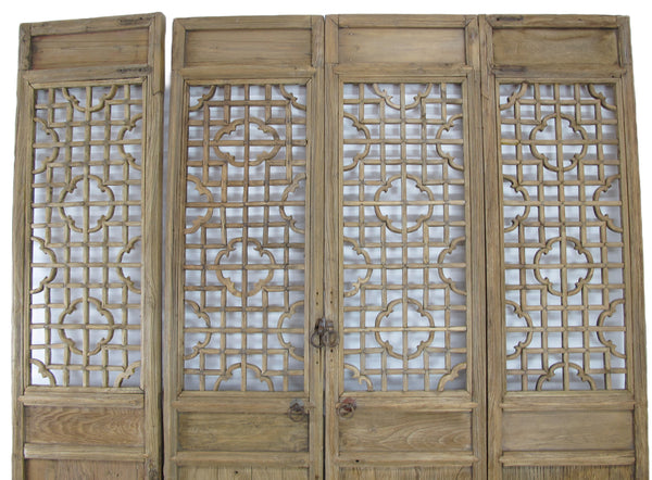 Set of 4 Antique Farmer Screen Door Panels