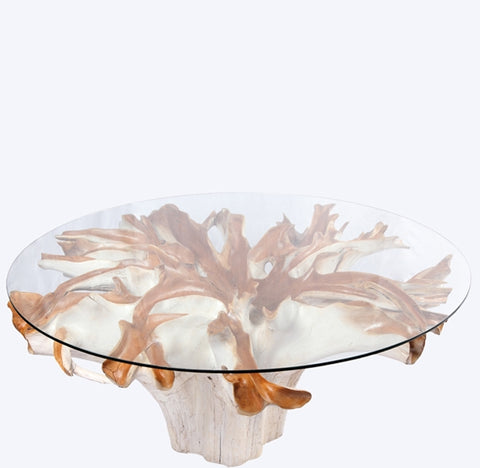 Round Teak Root Dining Table 3