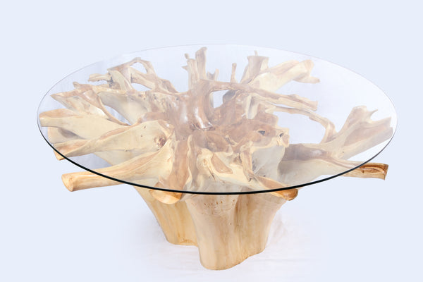 Round Teak Root Dining Table 4