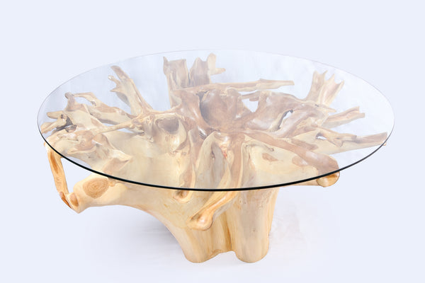 Round Teak Root Dining Table 4