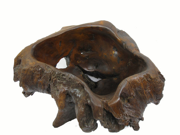 Dark Brown Organic Sculptured Bowl - Dyag East