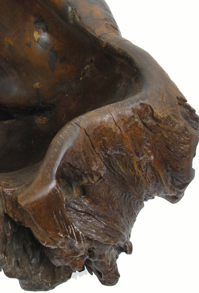 Dark Brown Organic Sculptured Bowl - Dyag East