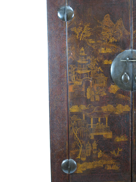 Chinese Antique  Chinoiserie-Style Cabinet - Dyag East