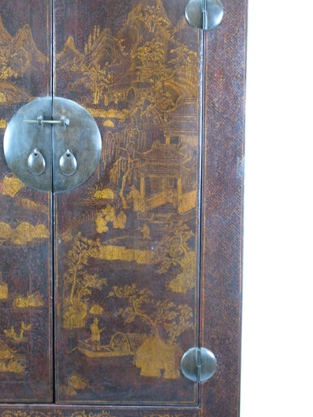Chinese Antique  Chinoiserie-Style Cabinet - Dyag East