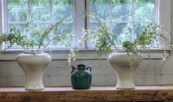 Tall White Ceramic Vase - Dyag East