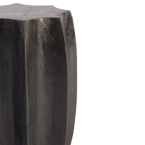 Octagon Black Accent or Side Table or Stool of Stool