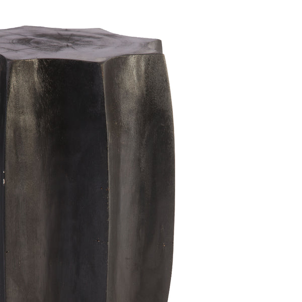 Octagon Black Accent or Side Table or Stool of Stool