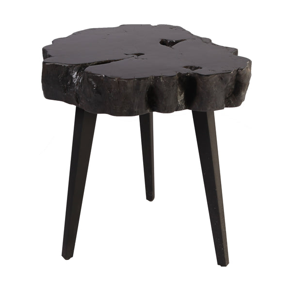 Black Lychee Living Edge Accent or Side Table 2