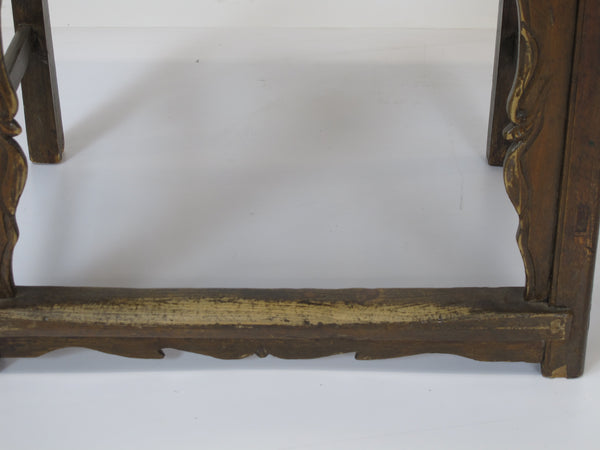 Antique Chinese Official Hat Armchair with Carved Back - Dyag East