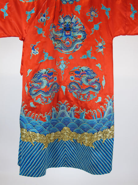 Red Vintage Peking Opera Costume - Dyag East
