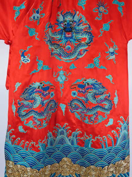 Red Vintage Peking Opera Costume - Dyag East