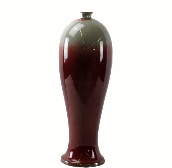 Tall Jun Porcelain Vase - Dyag East