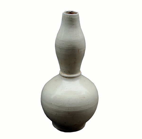 Long Neck White Ceramic Vase - Dyag East
