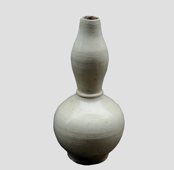 Long Neck White Ceramic Vase - Dyag East