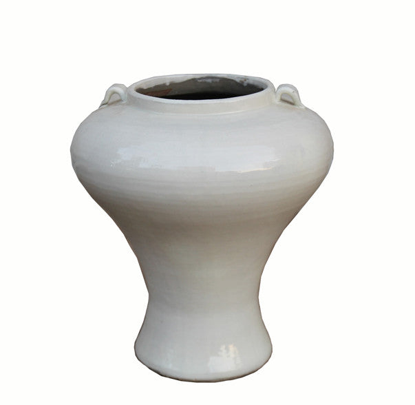 Tall White Ceramic Vase - Dyag East