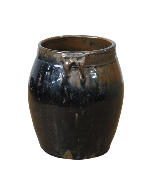 Hand Glazed Multi Color Flower Pot