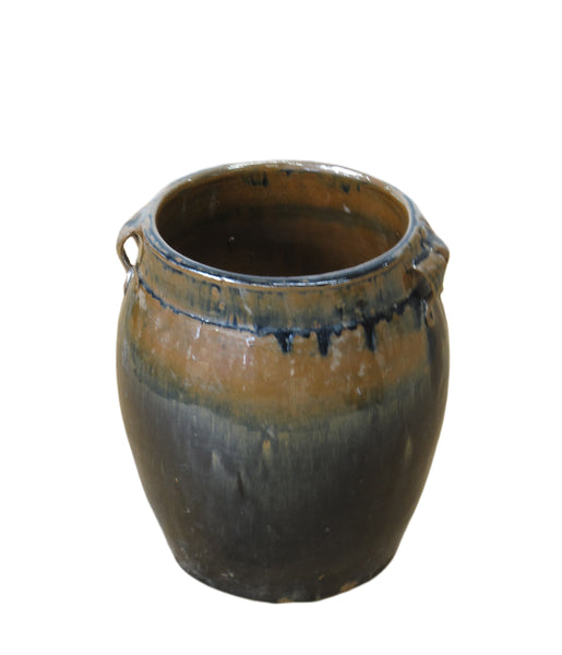 Hand Glazed Multi Color Flower Pot