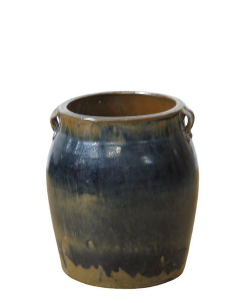 Hand Glazed Multi Color Flower Pot