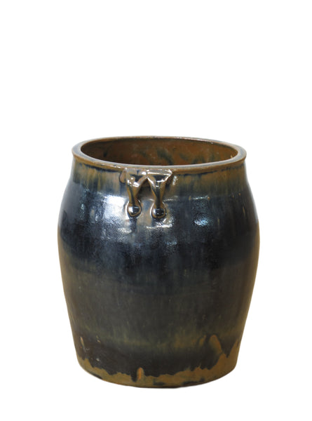 Hand Glazed Multi Color Flower Pot