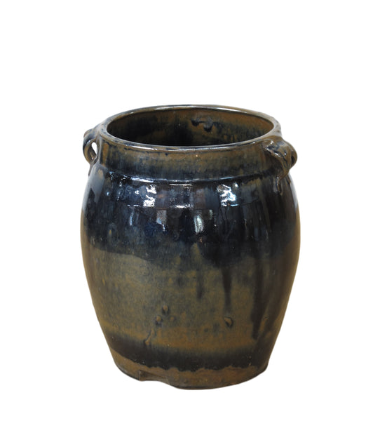 Hand Glazed Multi Color Flower Pot