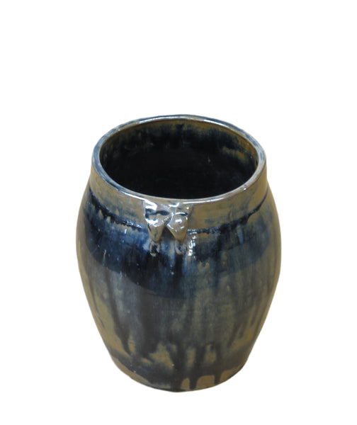 Hand Glazed Multi Color Flower Pot