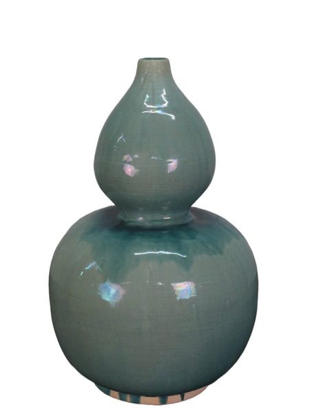 Turquoise Bottle Gourd Vase