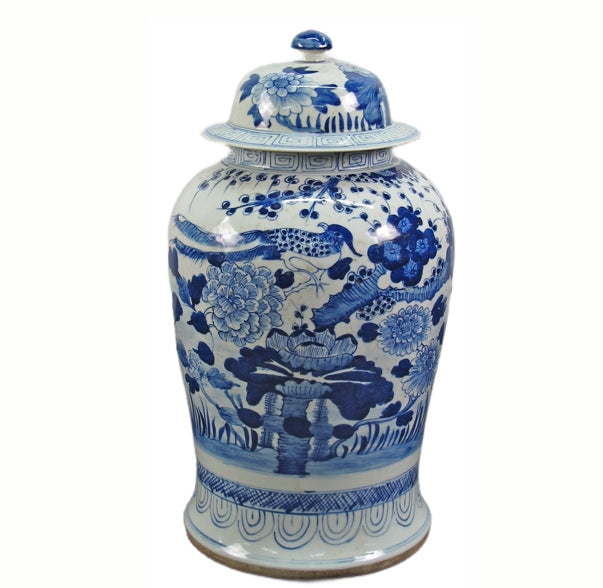 Blue&White Ginger Jar - S