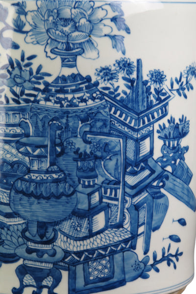 Blue & White Tea Jar