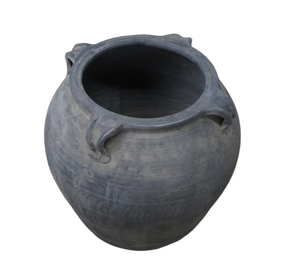 Dark Grey Earthenware Planter Pot