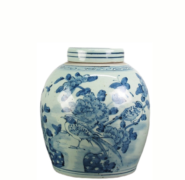 Soft Blue Jar w/lid