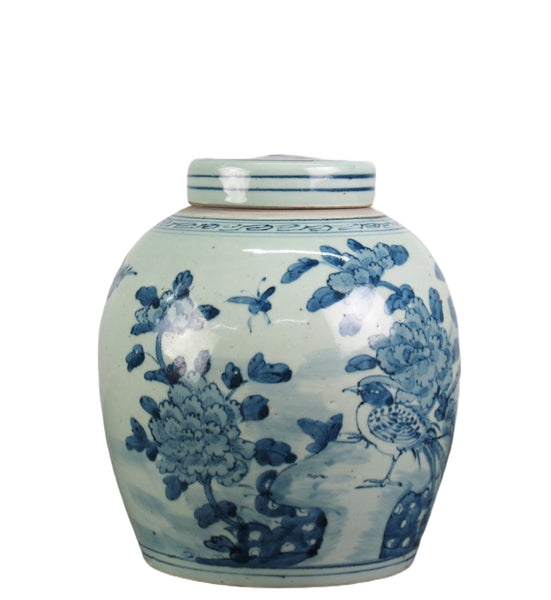Soft Blue Jar w/lid