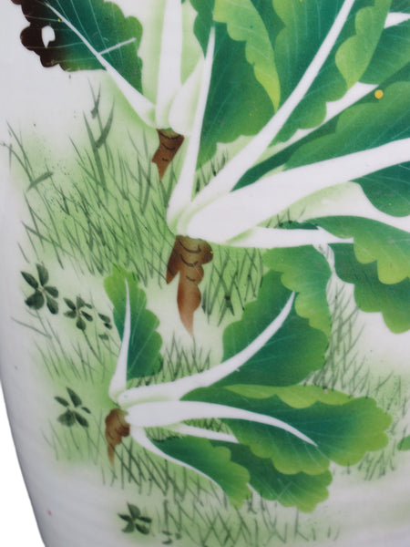 Vintage Chinese Dragon Flies Famille Rose Porcelain Vase