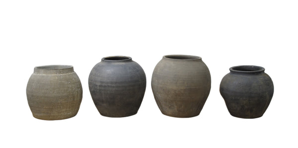 Set of 4 Earthenware Planter Pot