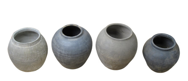 Set of 4 Earthenware Planter Pot