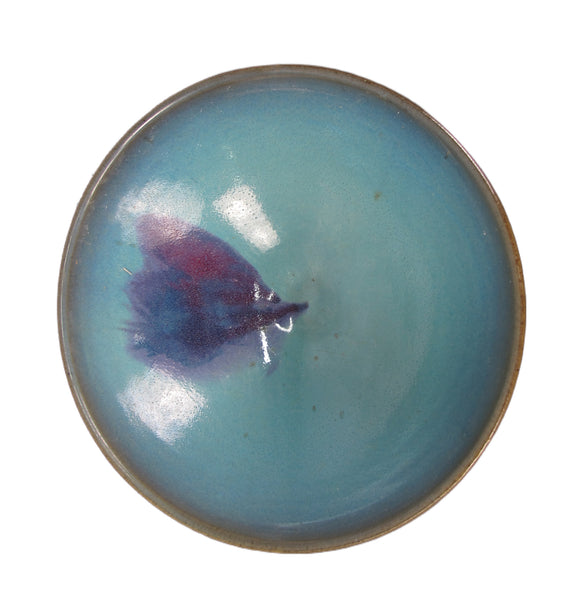 Pair Blue and Purple Ceramics Bowls